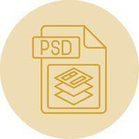 psd Datei Format Linie Gelb Kreis Symbol vektor