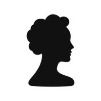 Frauen Kopf Vektor Silhouette