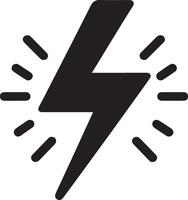 minimal blixt blixt- bult logotyp. elektrisk kraft symbol. kraft energi tecken 8 vektor