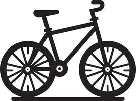 minimal zwei auf Rädern mit dem Fahrrad Vektor Silhouette, schwarz Farbe Silhouette 12