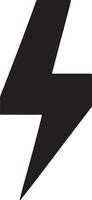 minimal Blitz Blitz Bolzen Logo. elektrisch Leistung Symbol. Leistung Energie Zeichen 6 vektor