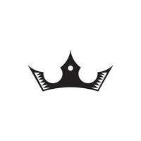 krona logotyp ikon isolerat på vektor illustration