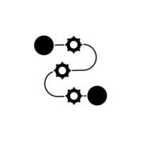 Prozess Konzept Linie Symbol. einfach Element Illustration. Prozess Konzept Gliederung Symbol Design. vektor