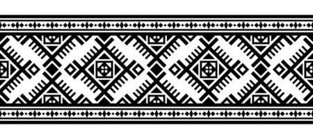 ethnisch Rand Ornament. geometrisch ethnisch orientalisch nahtlos Muster. Streifen Vektor Illustration. einheimisch amerikanisch Mexikaner afrikanisch indisch Stammes- Stil. Design Grenze, Textil, Stoff, Kleidung, Teppich.