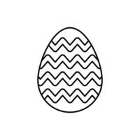 Ostern Eier Konzept Linie Symbol. einfach Element Illustration. Ostern Eier Konzept Gliederung Symbol Design. vektor