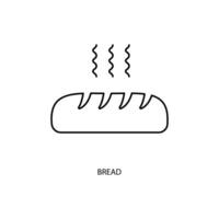 Brot Konzept Linie Symbol. einfach Element Illustration. Brot Konzept Gliederung Symbol Design. vektor