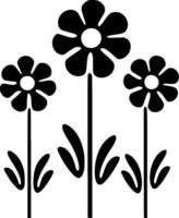 Blumen - - minimalistisch und eben Logo - - Vektor Illustration