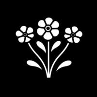 blommor - minimalistisk och platt logotyp - vektor illustration