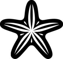 sjöstjärna - minimalistisk och platt logotyp - vektor illustration