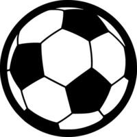 Fußball, schwarz und Weiß Vektor Illustration