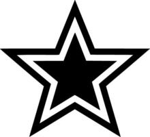 Star - - minimalistisch und eben Logo - - Vektor Illustration