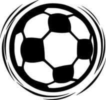 Fußball - - minimalistisch und eben Logo - - Vektor Illustration