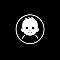 Baby - - minimalistisch und eben Logo - - Vektor Illustration