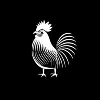 Huhn, minimalistisch und einfach Silhouette - - Vektor Illustration