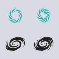 einstellen von Hurrikan Logo Symbol Symbol Illustration Vektor Unternehmen