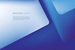 Blau Gradient abstrakt Hintergrund Banner mit modern und geometrisch Formen. vektor