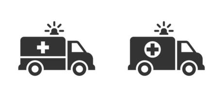 Krankenwagen Symbol. medizinisch Hilfe. Notfall Hilfe. Vektor Illustration.