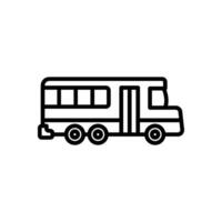 buss ikon vektor i linje stil