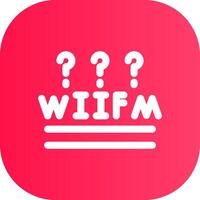 wiifm kreativ Symbol Design vektor