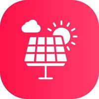 Solarpanel kreatives Icon-Design vektor