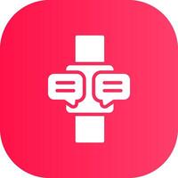 Smartwatch kreatives Icon-Design vektor