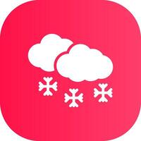 Schnee kreatives Icon-Design vektor