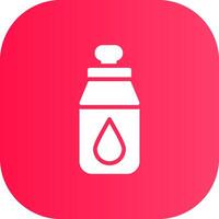 Wasserflasche kreatives Icon-Design vektor