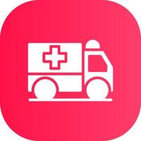 ambulans kreativ ikon design vektor