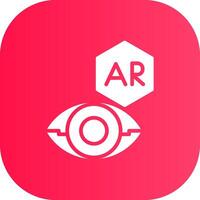 ar Kontakt Linse kreativ Symbol Design vektor