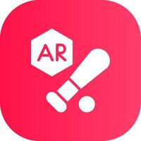 ar Baseball kreativ Symbol Design vektor