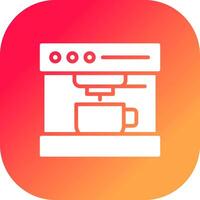 Kaffeemaschine kreatives Icon-Design vektor