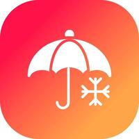 Regenschirm kreatives Icon-Design vektor