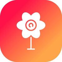 kreatives Icon-Design mit Blumen vektor