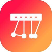 Newton Cradle kreatives Icon-Design vektor