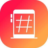 Hashtag kreativ Symbol Design vektor