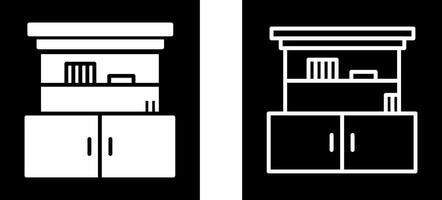 Schrank mit Vektorsymbol Regale vektor