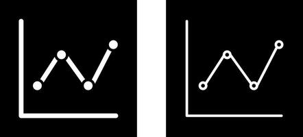 Liniendiagramm-Vektorsymbol vektor