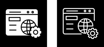 Vektorsymbol für Browsereinstellungen vektor
