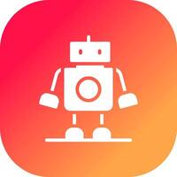 Roboter kreatives Icon-Design vektor