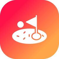 Golf kreatives Icon-Design vektor