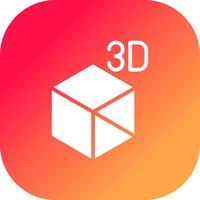 3d Objekt kreativ Symbol Design vektor