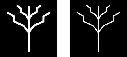 Baum ohne Blätter Vektorsymbol vektor