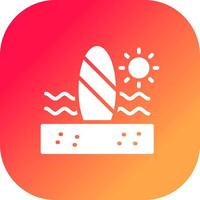 Paddle Surf kreatives Icon-Design vektor