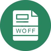 woff kreativ Symbol Design vektor