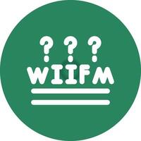 wiifm kreativ Symbol Design vektor