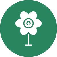 kreatives Icon-Design mit Blumen vektor