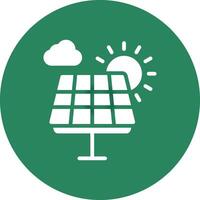 Solarpanel kreatives Icon-Design vektor