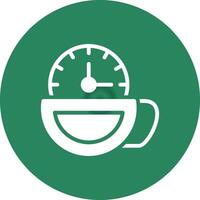 Teezeit kreatives Icon-Design vektor