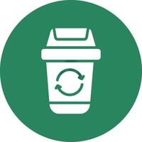 Müll recyceln kreativ Symbol Design vektor