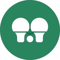 Tischtennis kreatives Icon-Design vektor